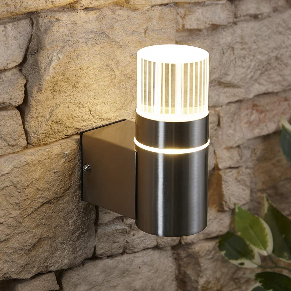 Biard LED Stainless Steel Contemporary Wall Light - Up Wall Light